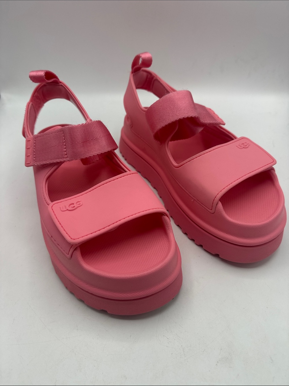 UGG Pink Sandals Golden Glow Tropical Pink sz9 NWT